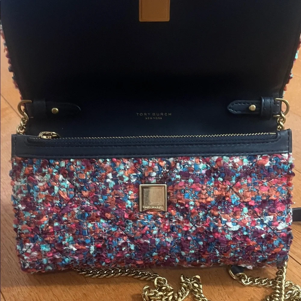 NBW Tory Burch Colorful Tweed Crossbody Bag - Picture 6 of 6